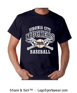 VC Muckers Baseball shirt 2009 Design Zoom